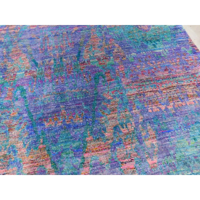 Hand Knotted Silk Rug. 8'x 10' For Sale - Image 11 of 18