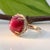 12Ct Star Ruby Ring With Earth-Mined Diamond Accents in Solid 14k Gold, 13x11mm, Size 6.75 For Sale In Columbus - Image 6 of 9