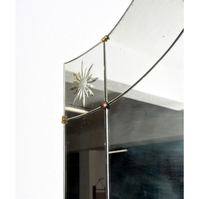 Mid-Century Italian Modern Mirror with Console by Pier Luigi Colli for Cristal Arte, Set of 2 For Sale - Image 15 of 18
