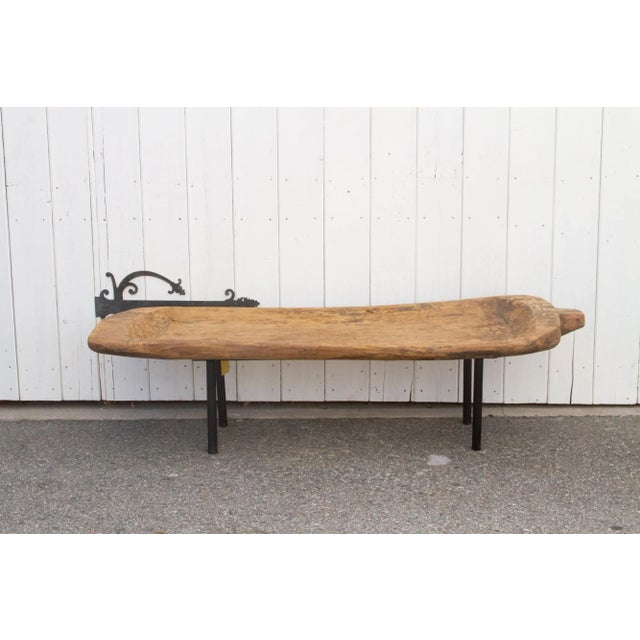 Antique Naga Wooden Trough Table For Sale - Image 4 of 13