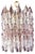 Venini Pink and Ice Poliedri Chandelier by Carlo Scarpa, 1955 For Sale
