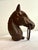 Metal Antique Victorian Cast Iron Horse Head Sculpture For Sale - Image 7 of 8