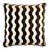 Schumacher The Wave 24" Pillow in Chocolate For Sale