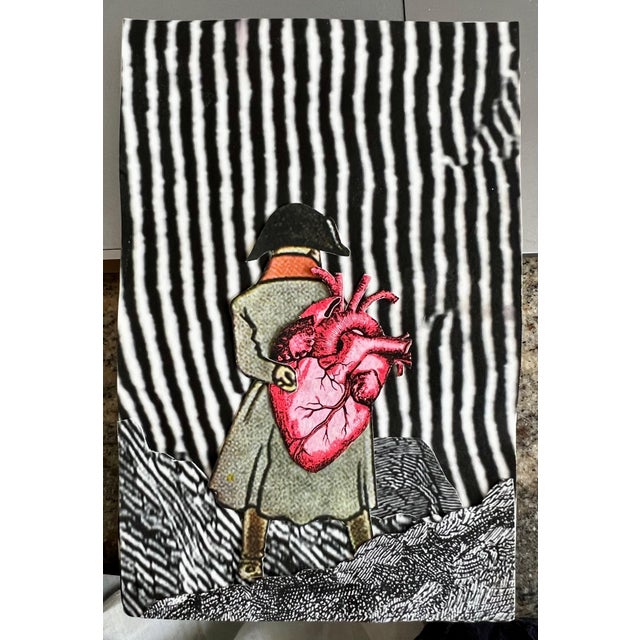 Surrealism David Gilhooly, Collage Watercolor Painting David Gilhooly California Funk Surrealism MixedMedia For Sale - Image 3 of 8