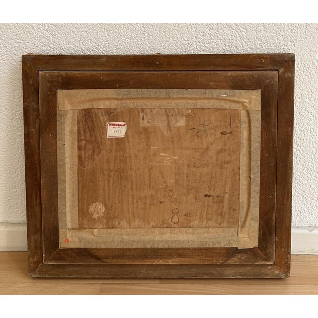 Charles Alexandre Mairet, Portrait de jeune femme, Oil on Cardboard, Framed For Sale - Image 10 of 12