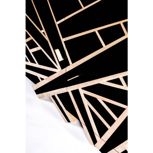 Lines Buffet in Black Pear Wood and White Holly by Aymeric Lefort For Sale - Image 6 of 15