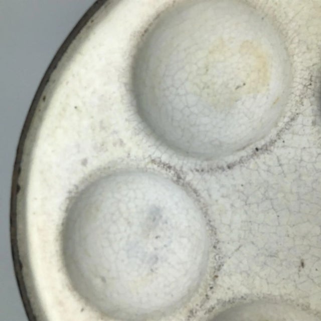 Bimvelo Pastry Pan Enamel Over Cast Iron 5 Cavity For Sale - Image 9 of 12
