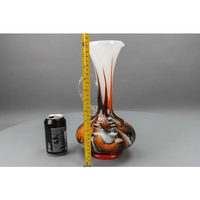 Italian Opaline Florence Glass Vase by Vetreria Barbieri, 1970s For Sale - Image 11 of 14