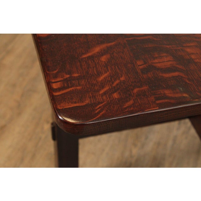 Stickley Brothers Stickley Brothers Antique Mission Oak Game Table For Sale - Image 4 of 18
