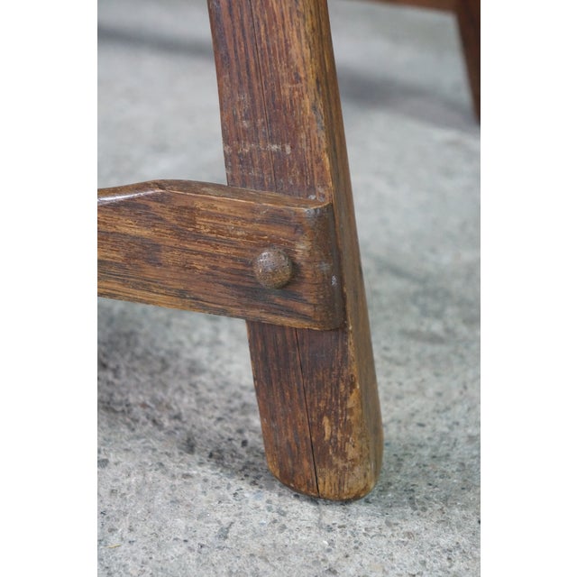 3 Vintage Old Hickory Arts & Crafts Mission Rustic Oak Lodge Paddle Arm Chairs For Sale - Image 15 of 18