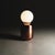 Large Navazi Table Lamp in Scorched Coal Ceramic and Frosted Glass by Svitanok For Sale - Image 6 of 10