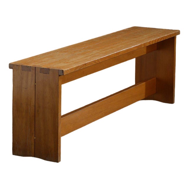 French Modernist Bench, 1960s For Sale
