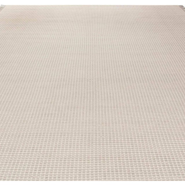 Textile High-Quality Modern Beige, Gray Flat-Weave Wool Rug by Doris Leslie Blau For Sale - Image 7 of 7