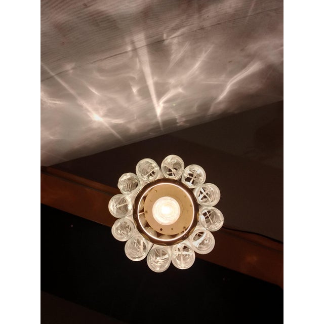 Mid-Century Pendant with 12 Glass Tubes from Doria Leuchten, 1970s For Sale - Image 9 of 18