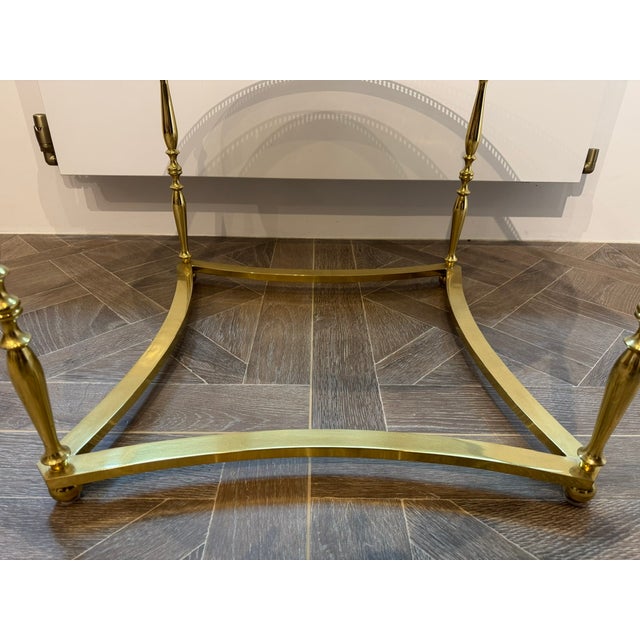 1920s Parisian High Quality Brass Coffee Table, 1925 For Sale - Image 5 of 11
