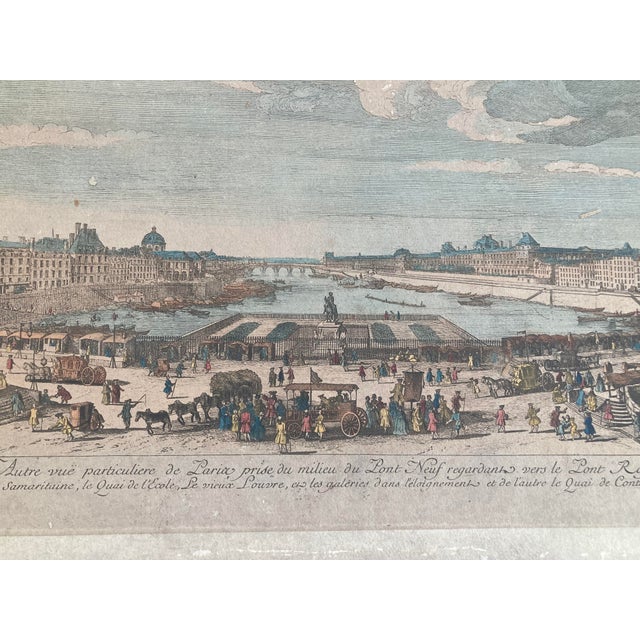Paper Jacques Rigaud Engraving Pont Neuf For Sale - Image 7 of 9