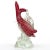 Mid-Century Modern Vintage Murano Red Gold Flecks Bubbles Sommerso Italian Art Glass Fish Figure Sculpture, Mid-Century Era For Sale - Image 3 of 8
