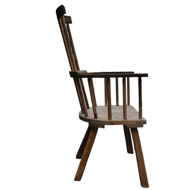 Farmhouse Spindleback Armchair, 1890s For Sale - Image 9 of 11