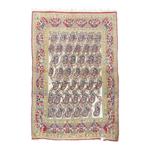 Vintage Persian Qum Rug 4'6'' x 6'7''