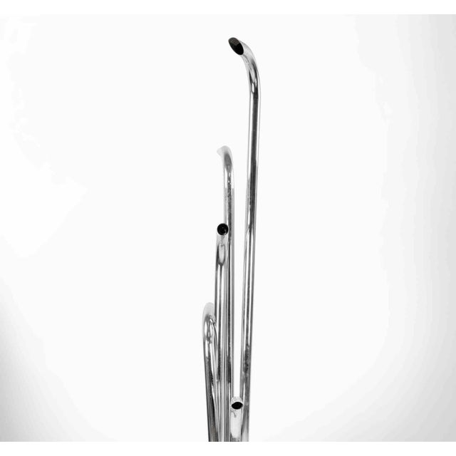 Metal Vintage Chromed Floor Lamp, Italy, 1970s For Sale - Image 7 of 8