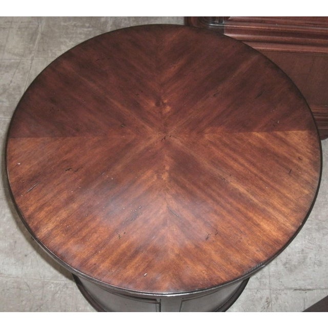 Hollywood Regency Thomasville British Gentry Drum Storage Table Chairish