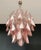 Italian Vintage Pink Murano Glass Lattimo Rondini Chandelier, 1990s For Sale - Image 14 of 17