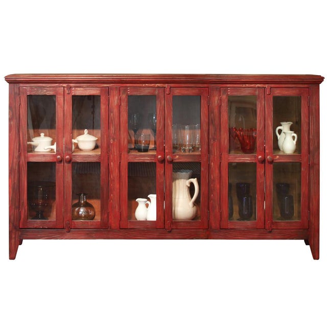 Bayshore 6 Door Sideboard - Red For Sale - Image 4 of 4