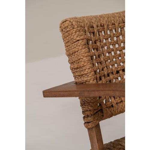 Mid-Century Rope Chair by Audoux & Minet, France, 1950s For Sale - Image 11 of 15