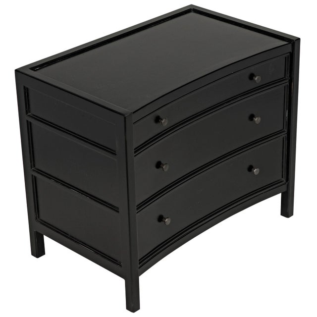 Noir NOIR Hampton Side Table, Hand Rubbed Black For Sale - Image 4 of 9