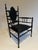 Late 20th Century Vintage Painted Black Wood Armchair For Sale - Image 5 of 9