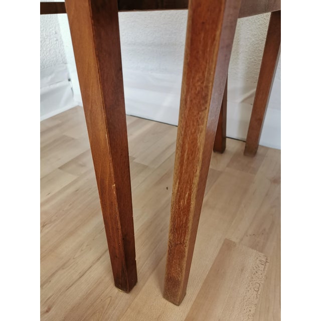 Mid-Century Dining Chairs with Leather Seats from Stol Kamnik, 1970s, Set of 4 For Sale - Image 16 of 18