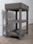 Late 20th Century Rustic Gray Finish Wooden Tray Three-Tier Display Shelf For Sale - Image 4 of 4