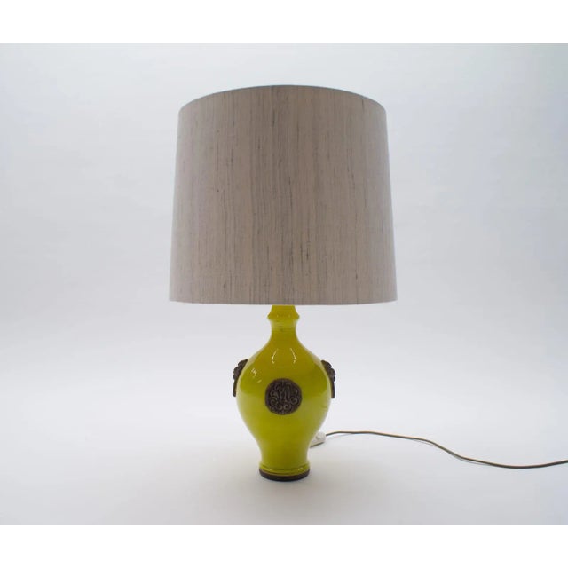 Glazed Table Lamp by Ugo Zaccagnini, 1960s For Sale - Image 12 of 12