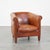 Cognac-Colored Cowhide Leather Club Chair For Sale - Image 11 of 11
