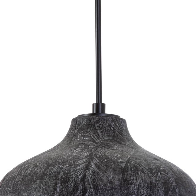 Traditional Regina Andrew Surfside Wood Pendant, Ebony For Sale - Image 3 of 7