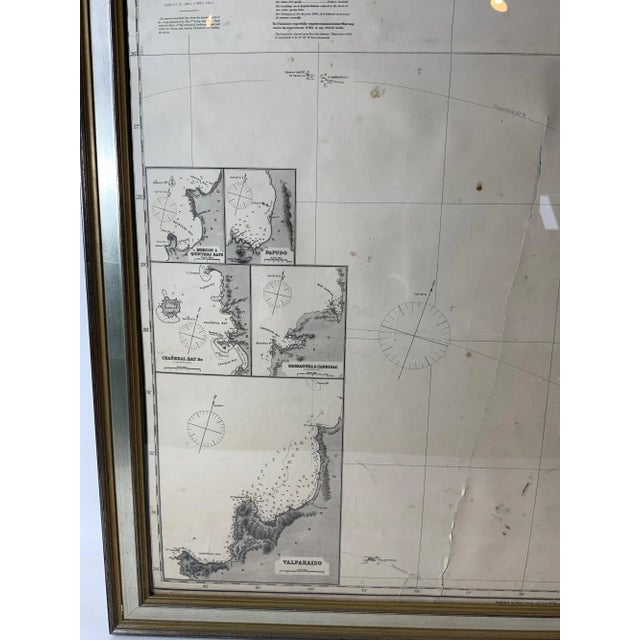 19th Century Chart of West Coast of South America by James Imray and Son For Sale - Image 5 of 10