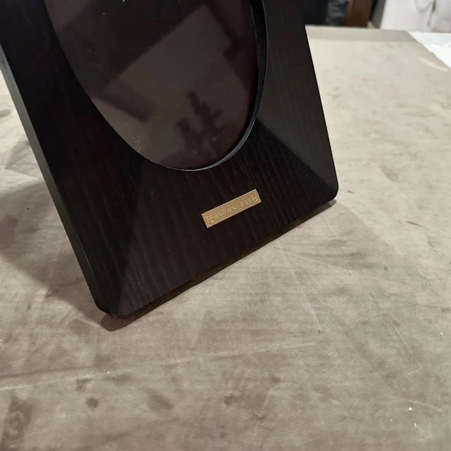 An High Quality 1990s Modern Wood Italian Picture Frame by Borbonese For Sale - Image 4 of 14