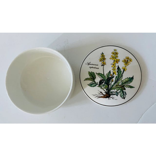 Zvintage Villeroy and Bosch botanical bowl with lid. 5” porcelain box.