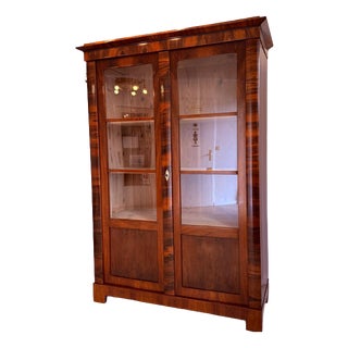 Antique Biedermeier Display Cabinet For Sale