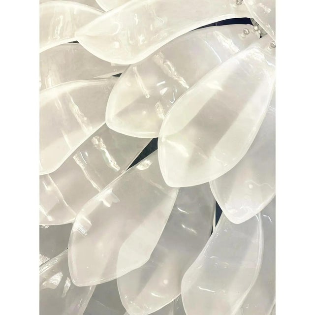 Glass Artistic Sanded Glass Flush Mount by Simoeng for Simoeng For Sale - Image 7 of 8