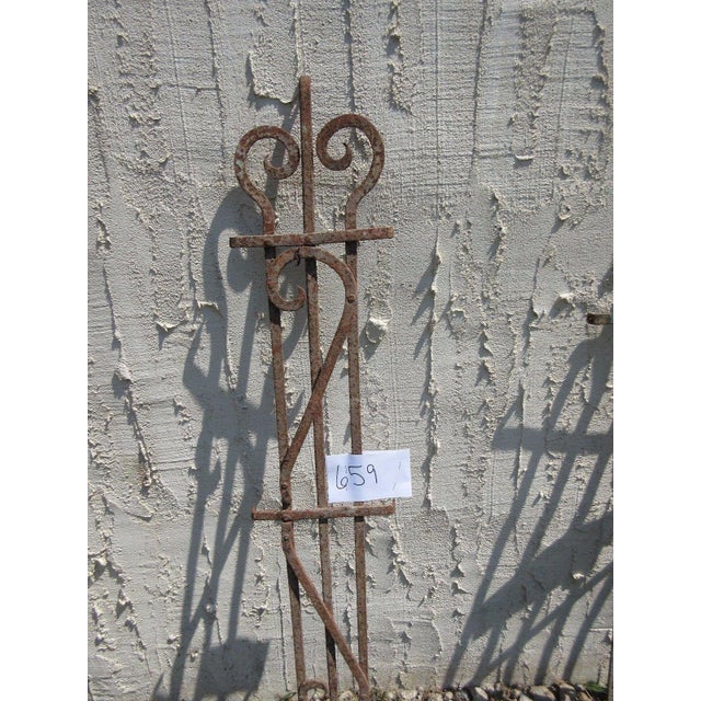 Antique Victorian Iron Architectural Salvage Door For Sale - Image 4 of 5
