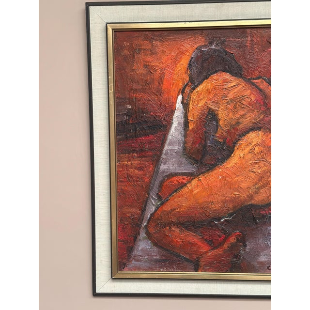 Renzo Ugolini, Nude Reclined Woman, 1950s, Oil Painting on Canvas, Framed For Sale - Image 7 of 18