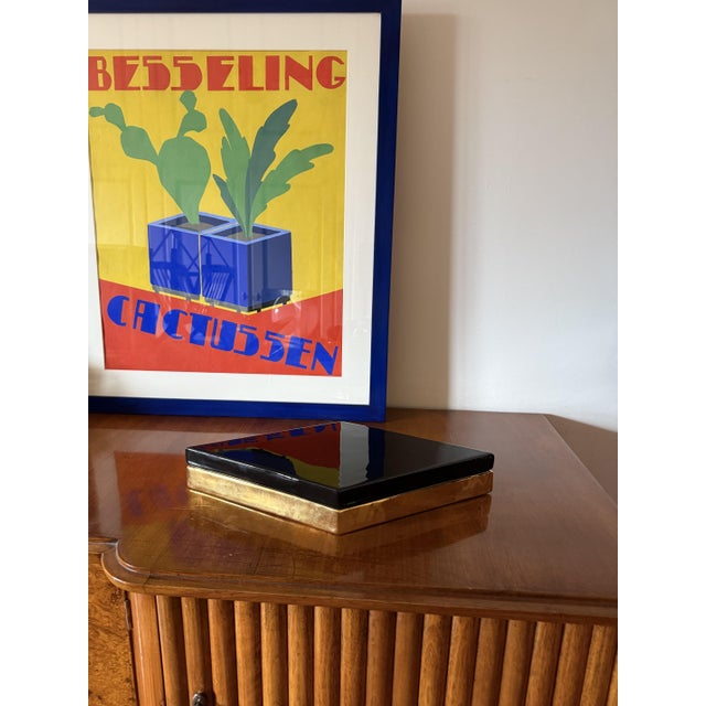 Vintage Golden Ceramic Box by Ferdinando Loffredo, 1970s For Sale - Image 4 of 11