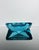 1920s Art Deco Blue Faceted Glass Ashtray by Moser, Czechoslovakia, 1930 For Sale - Image 5 of 9