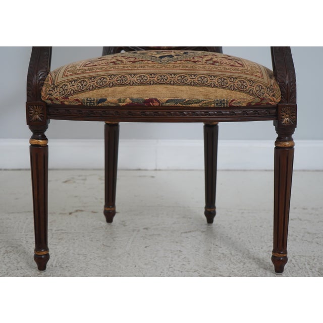 Pair of Andre Originals Louis XVI Style Armchairs For Sale In Philadelphia - Image 6 of 18