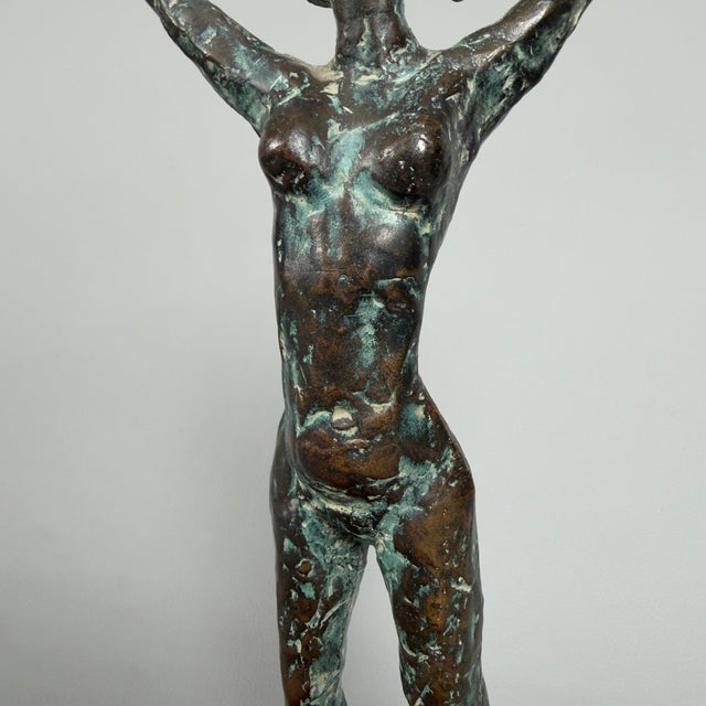 Brown S. Gasparri, Woman Bathing, 1950s, Bronze on Marble Base For Sale - Image 8 of 16