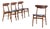 Mid-Century Danish Teak and Leather Chairs from Farstrup Møbler, Set of 4 For Sale