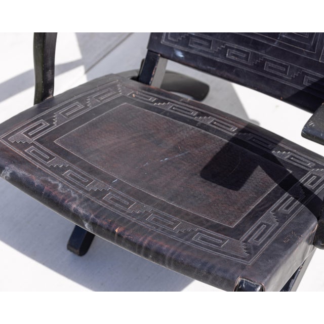 1960s Folding Lounge Chair Attributed to Angel Pazmiño for Muebles De Estilo For Sale - Image 13 of 17