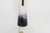 Vintage Atomic Aladdin Matte Blue and White Glazed Ceramic Table Lamp With Shade For Sale - Image 12 of 18