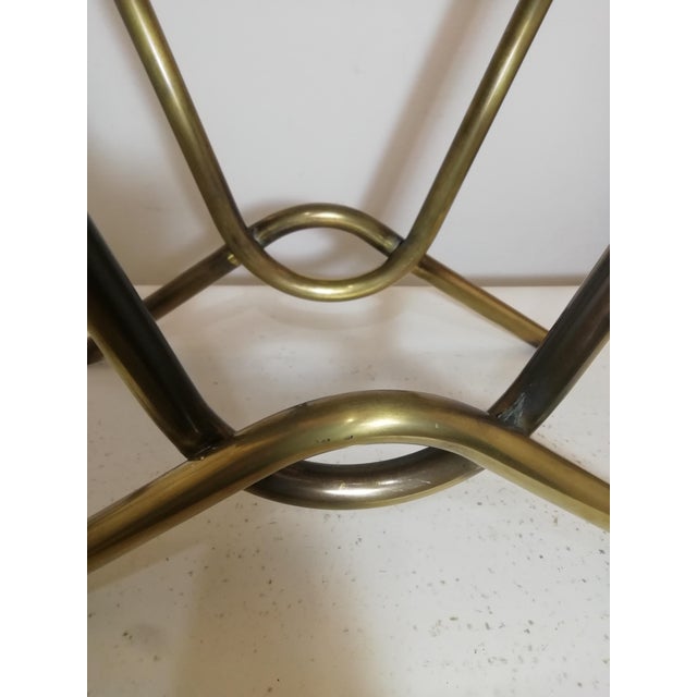 Vintage Brass Stools, Italy, 1950s, Set of 2 For Sale - Image 6 of 12